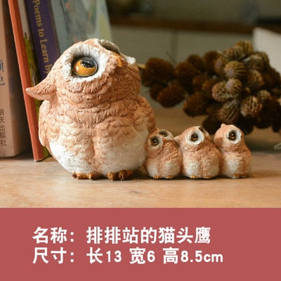 Realistic Owl Animal Figurine