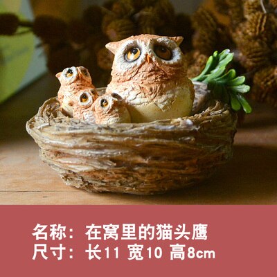 Realistic Owl Animal Figurine
