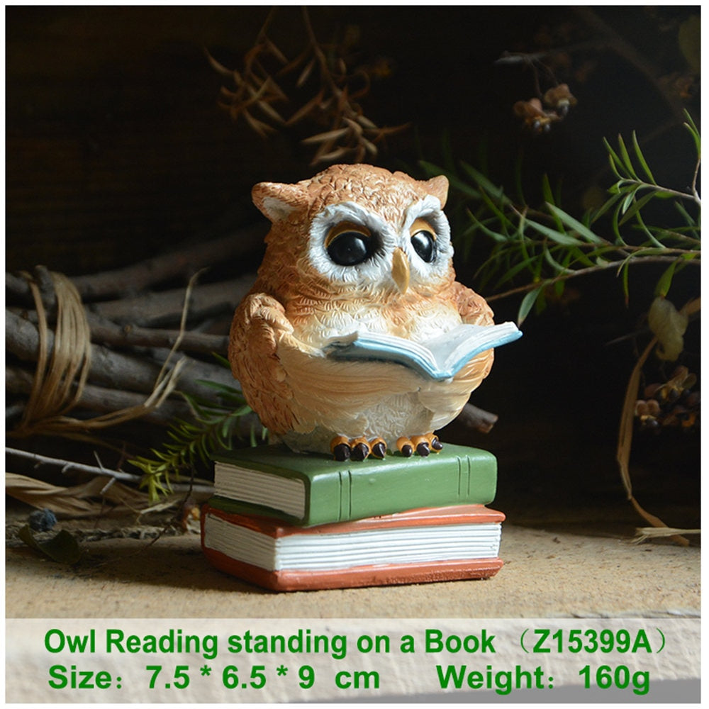 Realistic Owl Animal Figurine