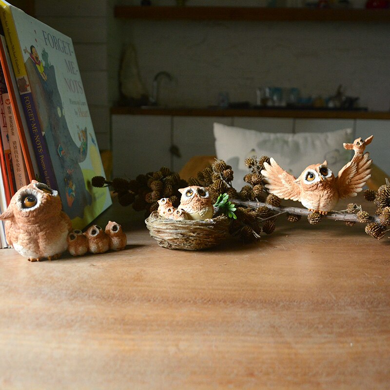 Realistic Owl Animal Figurine