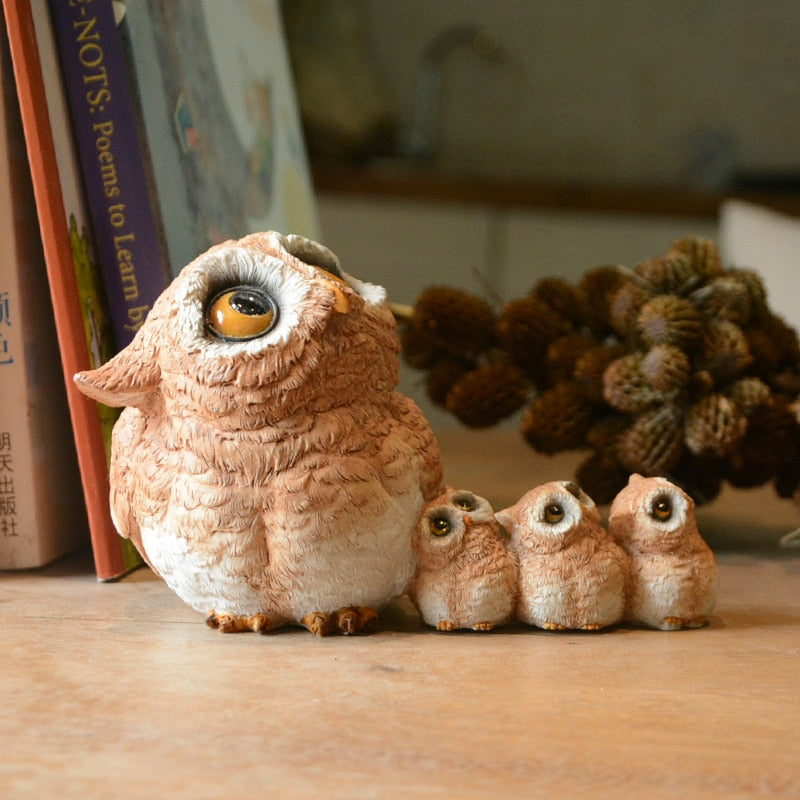 Realistic Owl Animal Figurine