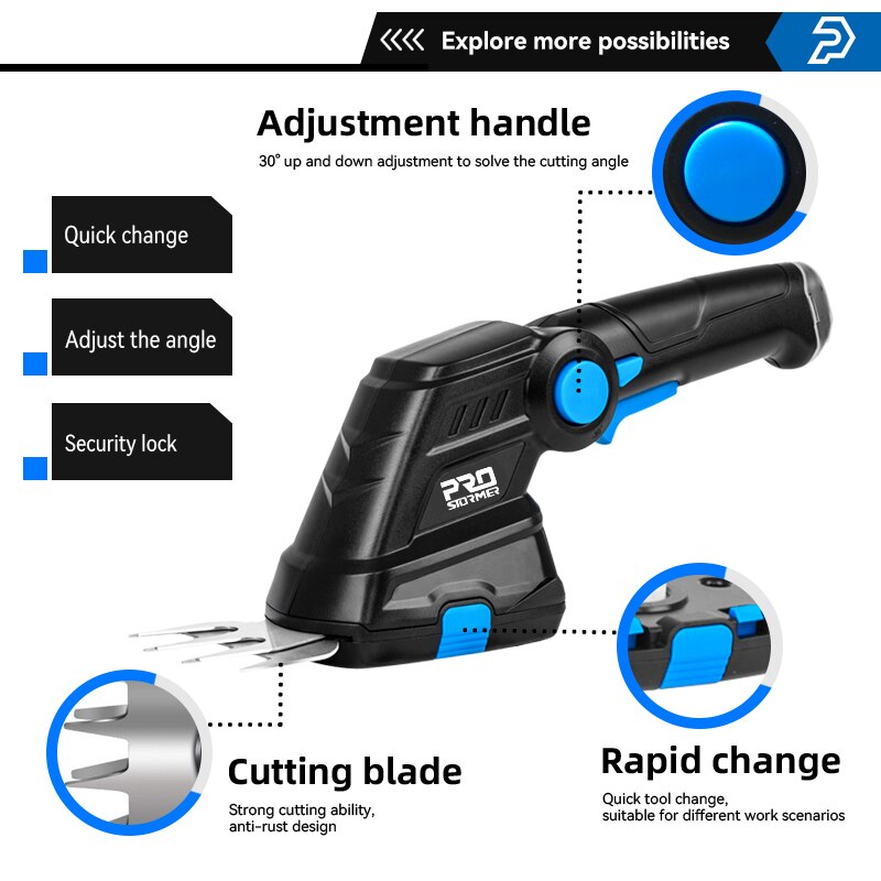 2 in 1 Electric Hedge Trimmer Cordless