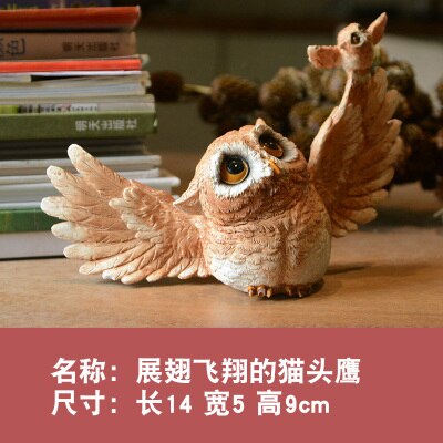 Realistic Owl Animal Figurine